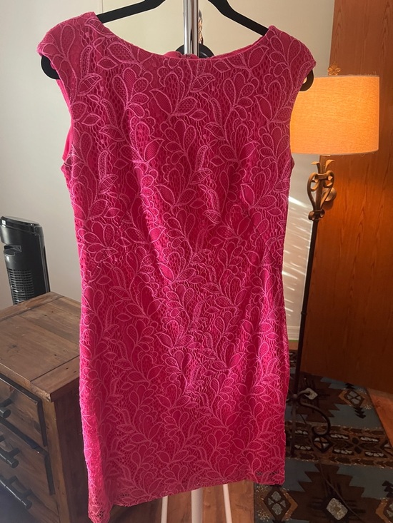 Chaps Dresses & Skirts - Chaps Fuchsia Lace Dress